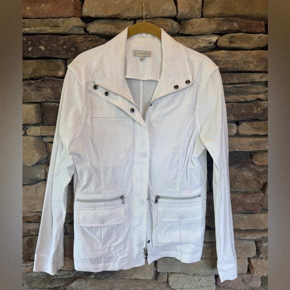Anatomie Kenya Safari Jacket White Size M - Picture 4 of 9